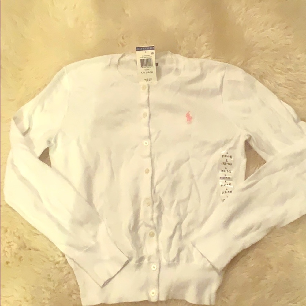 White Ralph Lauren Cardigan